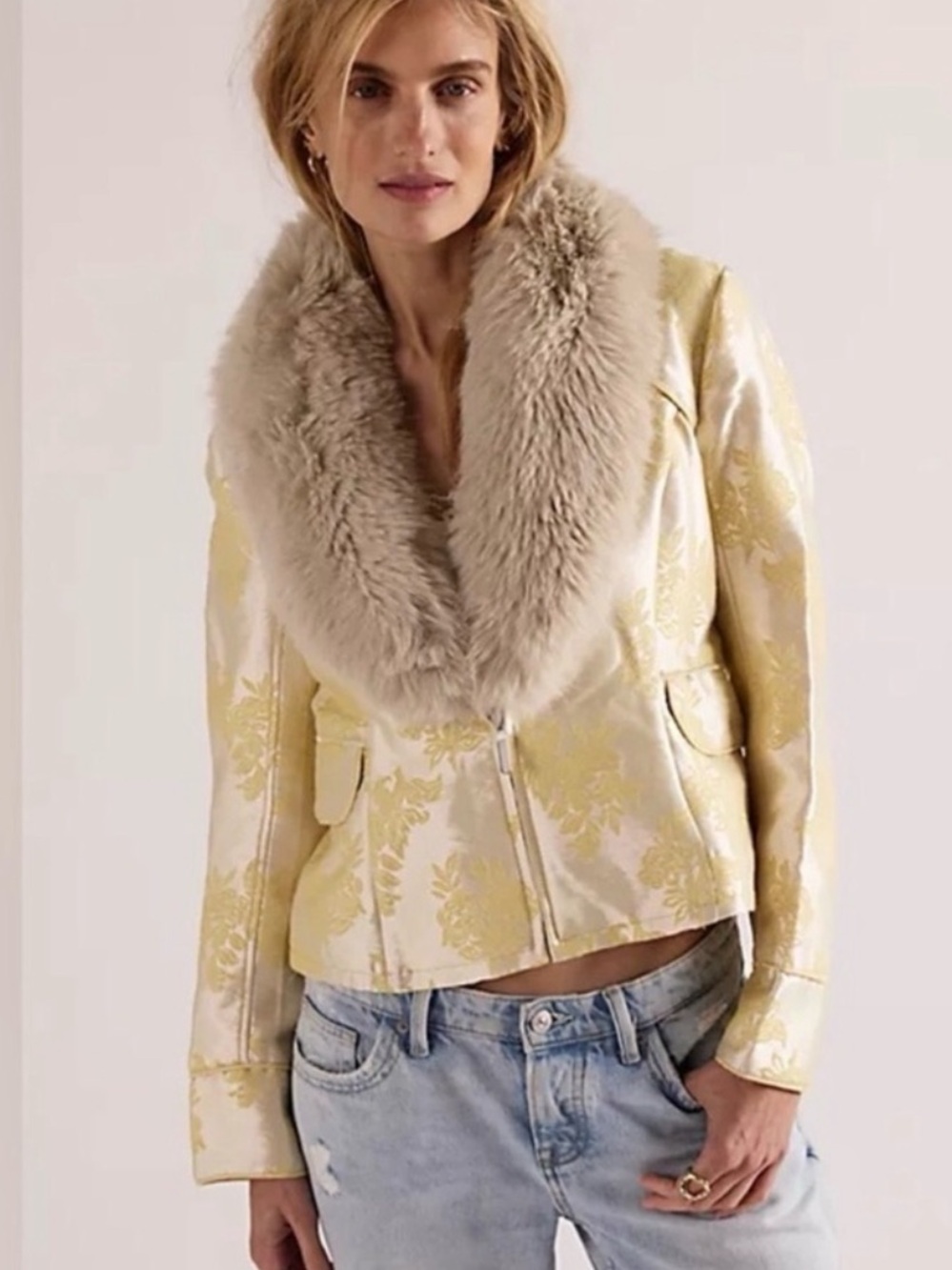 Free People French Exit Jacquard Jacket